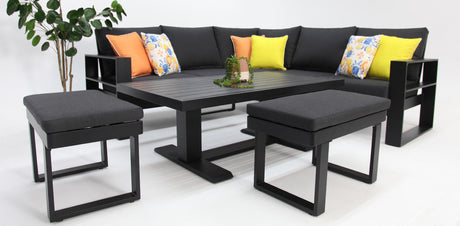 Hayman Holste Corner Lounge Setting - Black