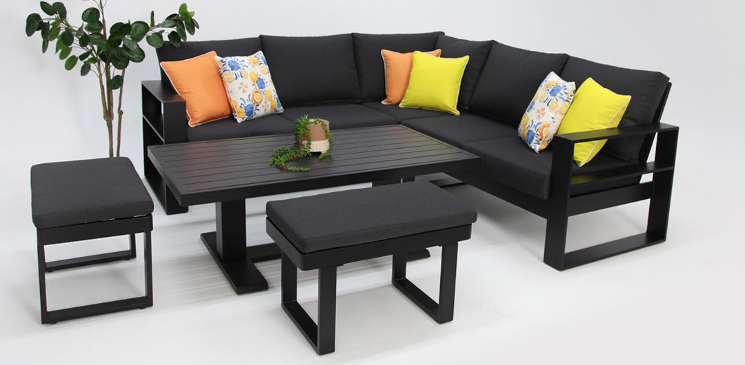 Hayman Holste Corner Lounge Setting - Black