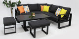 Hayman Holste Corner Lounge Setting - Black