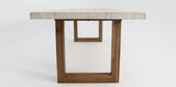 Veltis Albenga 9pc Travertine Dining Setting