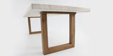 Veltis Albenga 9pc Travertine Dining Setting