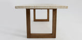 Veltis 220cm Travertine Dining Table