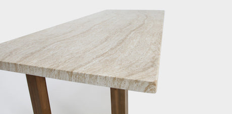Veltis 220cm Travertine Dining Table
