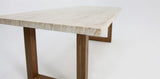 Veltis Albenga 7pc Travertine Dining Setting