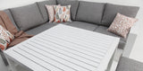 Hayman Corner Lounge Setting with Footstools - White