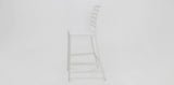 Frankie Resin Armless Barstool - White