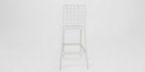 Frankie Resin Armless Barstool - White