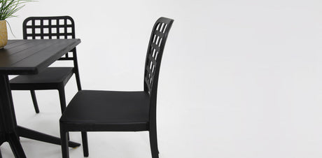 Frankie 5pc Dining Setting - Black