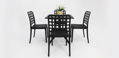 Frankie 5pc Dining Setting - Black