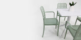 Frankie 5pc Armchair Dining Setting - Green/White