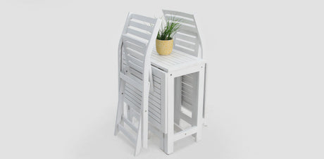 Tea 3pc Setting - White