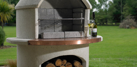 Buschbeck Rondo Fireplace and Pizza Oven - White