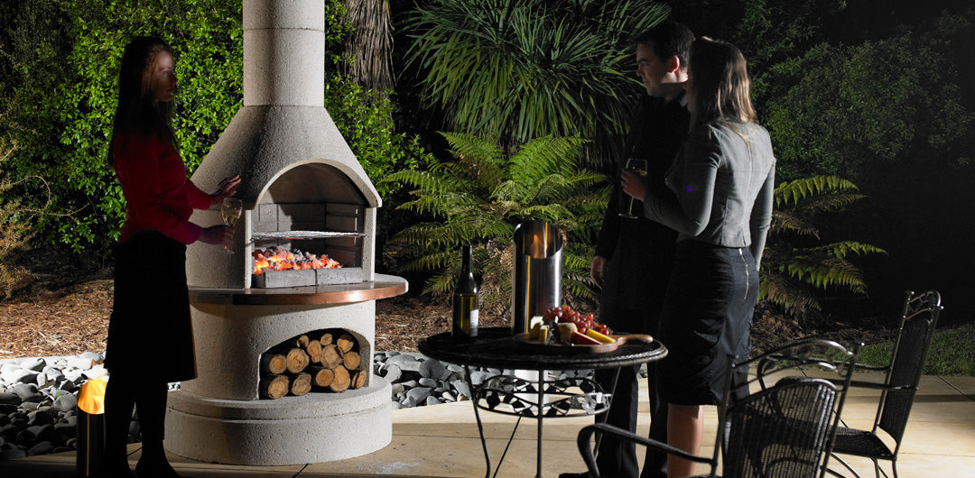Buschbeck Rondo Fireplace and Pizza Oven - White