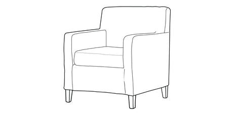 Odie Home Premium Armchair Lounge Cover - Grey